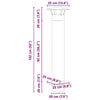 Chimney Extension Silver 35 x 35 x 132 cm Stainless steel