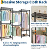 Heavy Duty Cloth Rack Garment Rack Portable Closet Free Standing Closet Organize