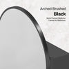 Arched Bathroom Mirror Cabinet Wall Mounted with Storage Modern Mirror Cupboard