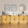 31.5in Sideboard Buffet Cabinet Storage Cupboard with Doors Adjustable Shelves