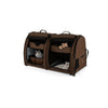 2-In-1 Pet Carrier Portable Cat & Dog Travel Crate Twin-compartment Pet Kennel