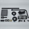 Exposed Shower Taps Mixer Valve Black Bathroom Square Twin Head Bar Shower Set