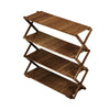 Foldable Camping Table Convertible in 5 Tier Rack Picnic Table with Storage Bag