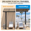 Metal Freestanding Hardtop Gazebo Aluminium Outdoor Pergola Waterproof for Patio
