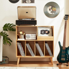Large Record Stand with Storage, Record Player Stand with Shelf, Vinyl Record Ho
