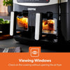Double Basket Air Fryer Oven Digital Cooker 9L Timer Oil Free Frying 2600W Black