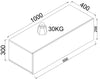 100cm High Gloss Floating TV Cabinet Stand Unit Storage Door Wall Mounted White