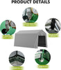 10x15 ft Carport Storage Shed Portable Garage w/ Roll-up Zipper Door Waterproof