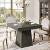 Square Dining Table for 4 People, 31.5inch Kitchen Wood Table Small Dinner Table