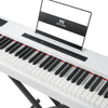 ♬Mustar Digital Piano 88 Keys Portable White Hammer Action Keyboard Pedal MIDI