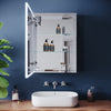 LED Bathroom Mirror Cabinet 500x700 Demister Shaver Socket with Bluetooth Option