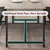 Dining Table Set for 4 w/ 2 Upholstered Benches, Space Saving Kitchen Table Set