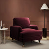 Burgundy Velvet Armchair - Payton SOF218