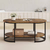 Marble Coffee Table Bedroom Oval Cocktail Table-Coffee