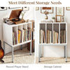 Record Player Stand Turntable Stand w/Vinyl Storage Shelves for Living Room