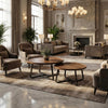 Nesting Coffee Tables Set of 2 Round Stacking Sofa Side Tables for Living Room