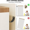 110cm Wooden Dresser with Storage Closet, Bathroom Cabinet for Bedroom