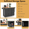 Kitchen Storage Trolley Cart Wheeled Island Shelves Cupboard