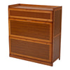5 Tier 3 Doors Wooden Shoe Cabinet Footwear Rack Hallway Flip Door Shoe Cabinet
