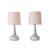 2 x Touch Table Lamps 34cm Dimmer Bedside Lights Living Room Reading Small Lamp