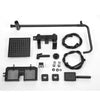 Exposed Shower Taps Mixer Valve Black Bathroom Square Twin Head Bar Shower Set