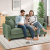 Modern 2/3 Seater Corduroy Sofa Bed with 2 Bolster Home Room Recliner Couch Sofa