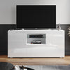 High Gloss White TV Stand Unit Sideboard Storage Cabinet Cupboard with LED Light