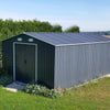 12x10 FT Steel Storage Shed, Pre-drilled Steel Panel Outdoor Tool Shed