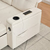 Sofa Bed Pull Out Sectional Couch Bed Convertible Settee with Storage, Beige