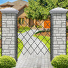 Single Folding Security Gate 85x85" Door 360° Rolling Barricade Gate Padlock🔥
