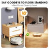 Floating Bedside Table Set of 2 Wall Mounted Nightstand W/ Drawer White