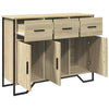 Sideboard Sonoma Oak 97x32.5x74.5 Engineered Wood T9Z2