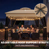 3 x 3 m Garden Gazebo with Shelves, UPF50+ Permanent Gazebo