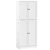 Kitchen Pantry Cupboard Freestanding Tall Storage Cabinet With 6 Door Shelves Om
