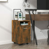 Side Cabinet with Smoked Oak 33x38x60 Engineered Wood K6T2