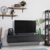 Floating TV Unit Stand Wall Mount Media Console w/ Storage Cupboards Refurbished