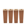 4pcs Square Wood Furniture Legs Level Straight Stand Feet for Low Table Chair UK