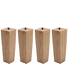 4pcs Square Wood Furniture Legs Level Straight Stand Feet for Low Table Chair UK