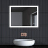 Illuminated Bathroom LED Mirror with Touch Switch Sensor Demister and Lights