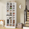 Tribesigns 30-Pair Shoe Cabinet for Entryway Wood Shoe Storage Organizer 10-Tier