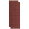 Pack of 18 Red 3-Tab Felt Shingles Shed Roofing Tile Asphalt Roof Shingle 2.61m²