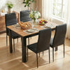 Mondeer Dining Table and Chairs Set 4 for Kitchen Home dining Room 120x80x75cm
