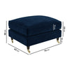 Brand new Set of soft lounge furniture Navy Velvet 3+2+love seat with footstool