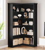 Corner Bookshelf Bookcase 5 Tier Corner L Shaped Bookshelfs Storage Display Rack