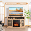 2000W Electric Fireplace Insert Fireplace TV Stand for TVs up to 55 Inch Natural