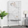 175cm Extra Large Bird Cage Rolling Metal Parrot Cage Pet Cage with Stand