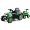 Kids Green Ride on Tractor 12V Electric Vehicle Gray