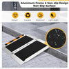 3Ft Portable Aluminum Wheelchair Ramp Non-Slip Surface 600 Lbs Threshold Ramp