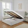 Dusk Windsor Natural Linen Look Double Ottoman Storage Bed RRP £349