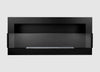 Bio fireplace 900x400 with glass Black Structural